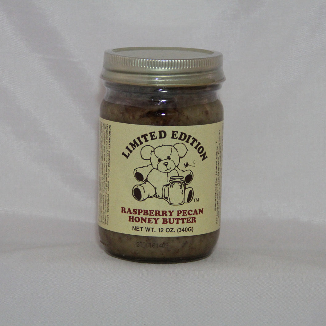 Raspberry Pecan Honey Butter 12 oz.
