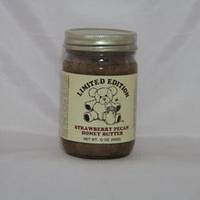 Load image into Gallery viewer, Strawberry Pecan Honey Butter 12 oz.
